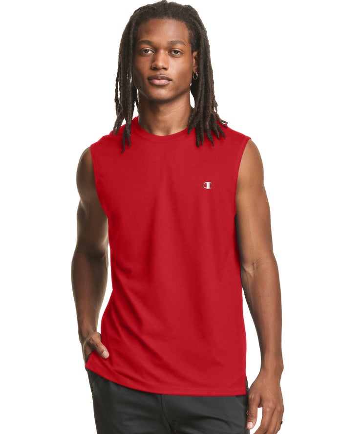 Champion Herre Tank Top Rød - Double Dry® - Danmark MNR-726308